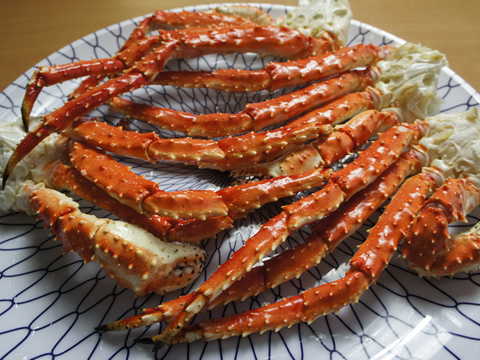 食べ放題のタラバガニ足